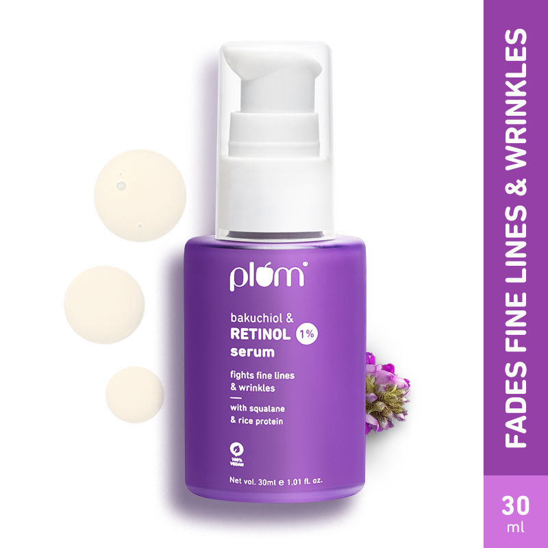 1% Retinol Face Serum With Bakuchiol- Boosts Collagen- Reduces Fine Lines & Wrinkles