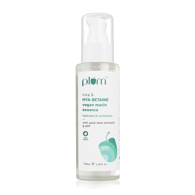 Vegan Mucin Essence with Cica & Hya-Betaine for Soothing, Multi-Layer 72-Hr Hydration