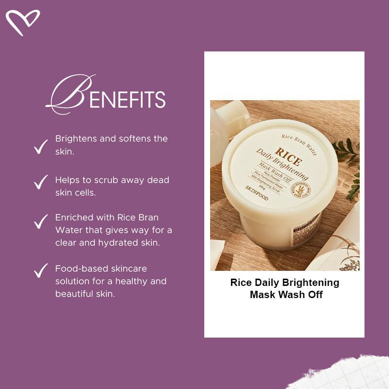 Rice Daily Brightening Mask Wash Off