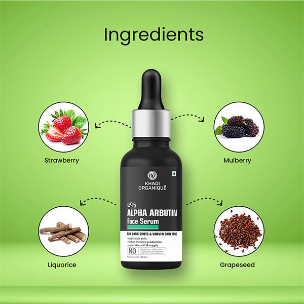 Alpha Arbutin 2% +Hyaluronic Acid 1% Face Serum for Pigmentation & Dark Spots