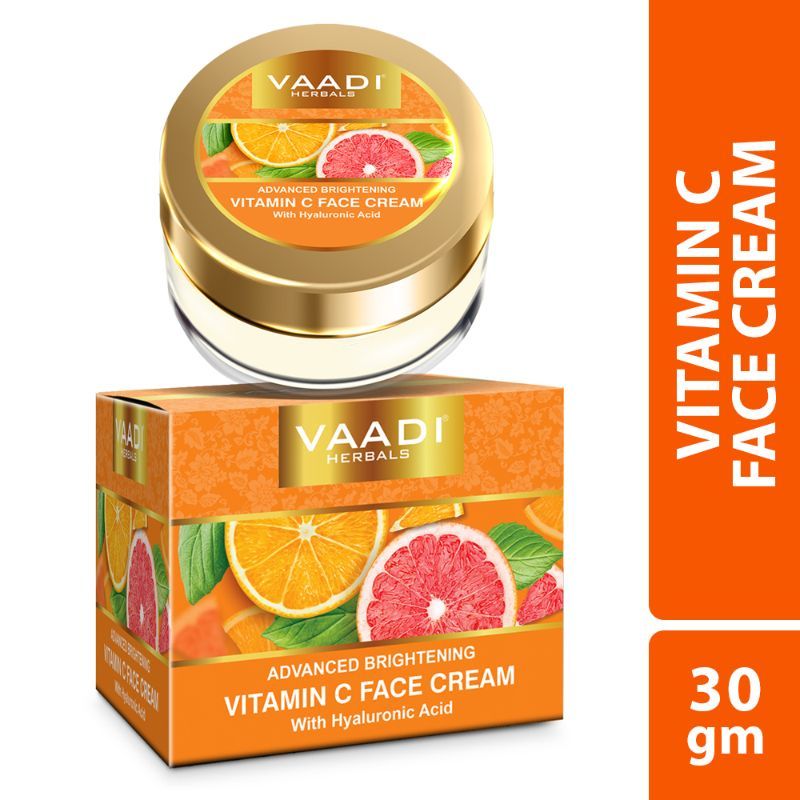 Vitamin C Face Cream With Hyaluronic Acid For Extra Skin Brightening