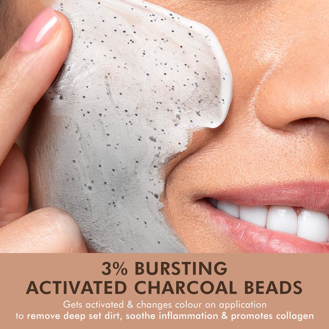 Pore Cleanse Coffee Cookie Detan Face Mask 9% AHA BHA, 3% Charcoal, Coffee Clay Mask