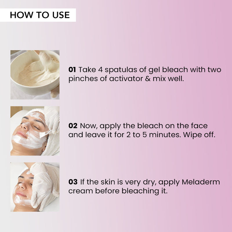 Meladerm Vitamin C Gel Bleach For Dullness Removal, Hydration & Glowing Skin, All Skin Types