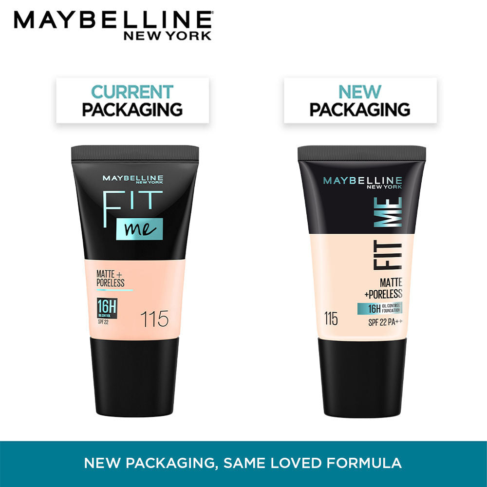 Fit Me Matte+Poreless 16H Oil Control Foundation with SPF 22 - 115 Ivory