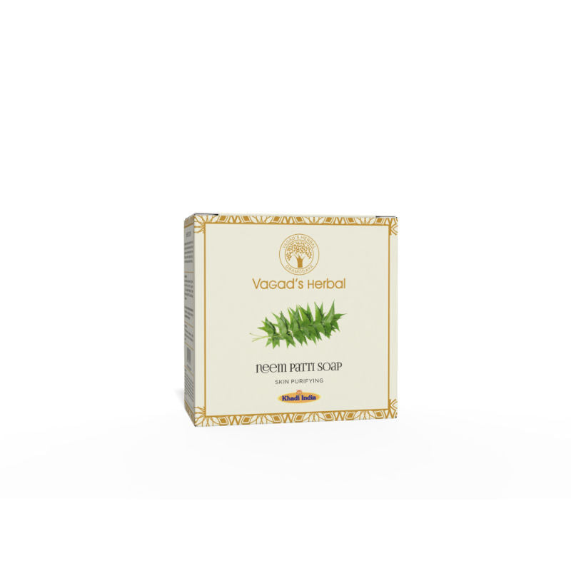 Herbal Neem Patti Soap, Bathing Bar with Neem Leaves, Cleansing Formula