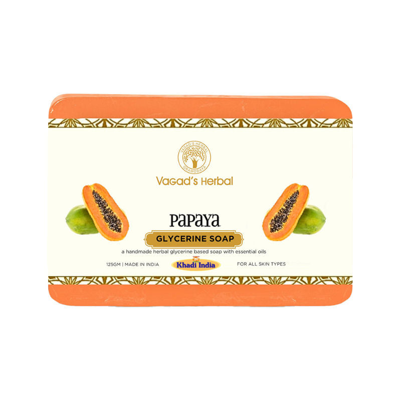 Herbal Papaya Soap, Refreshing Cleansing Formula, Glycerine Enriched