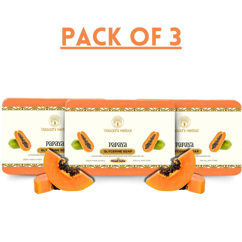 Herbal Papaya Soap, Refreshing Cleansing Formula, Glycerine Enriched
