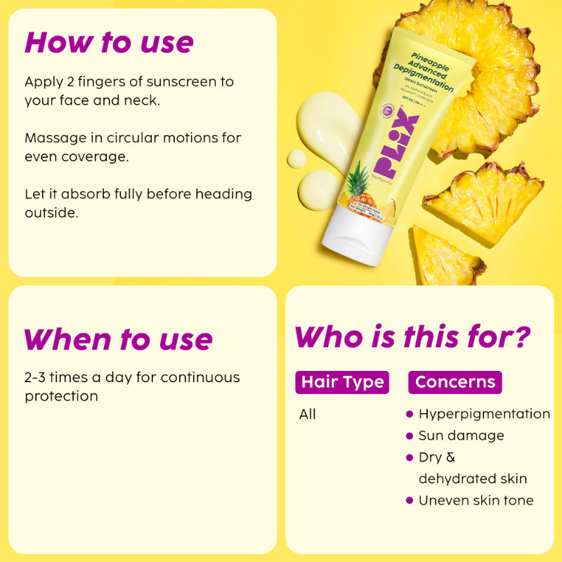 Pineapple Advanced Depigmentation Dewy Sunscreen SPF 50 PA++++