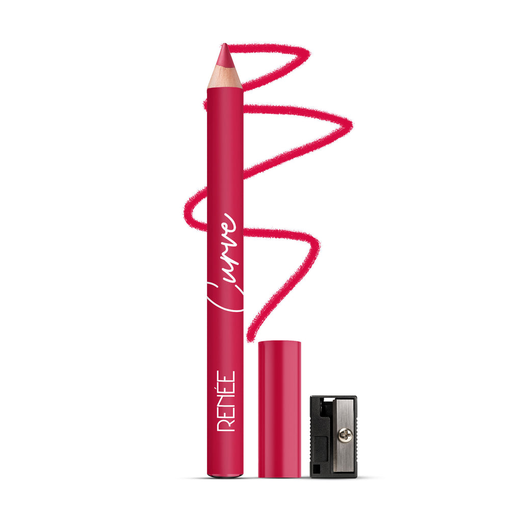 Curve Lip Liner With Sharpener - Cherry Pop
