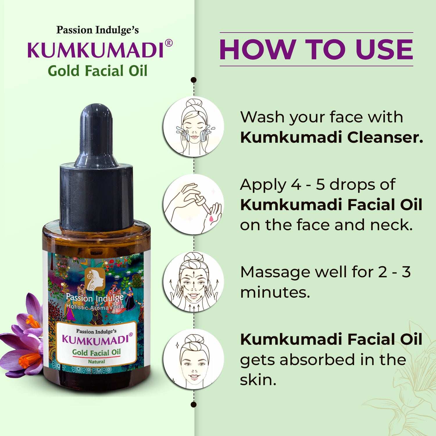 Natural Kumkumadi Gold Facial Oil