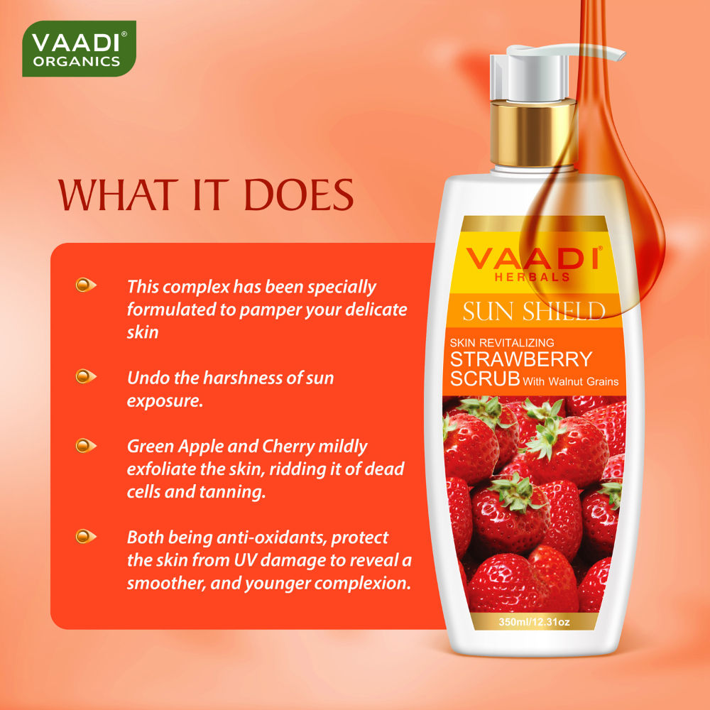 Strawberry Scrub With Walnut Grains