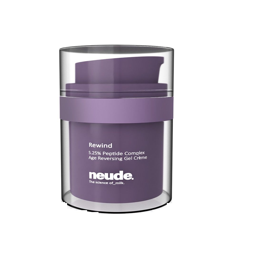 Neude Rewind Age Reversing Gel Creme Wrinkle & FineLine Reduction 5.25% Advanced Peptide Complex