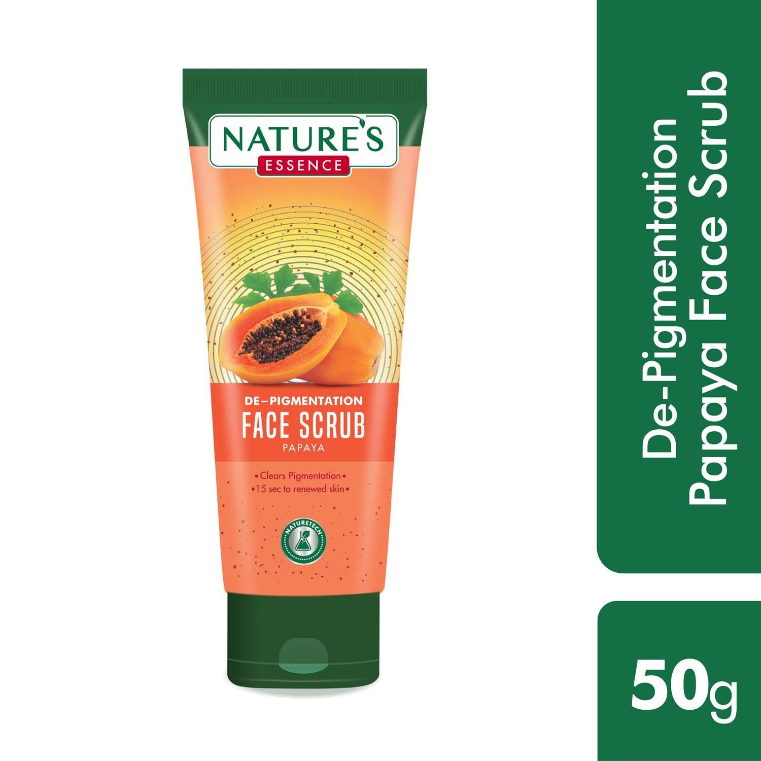 De-Pigmentation Face Scrub for Women Papaya Face Scrub, Orange