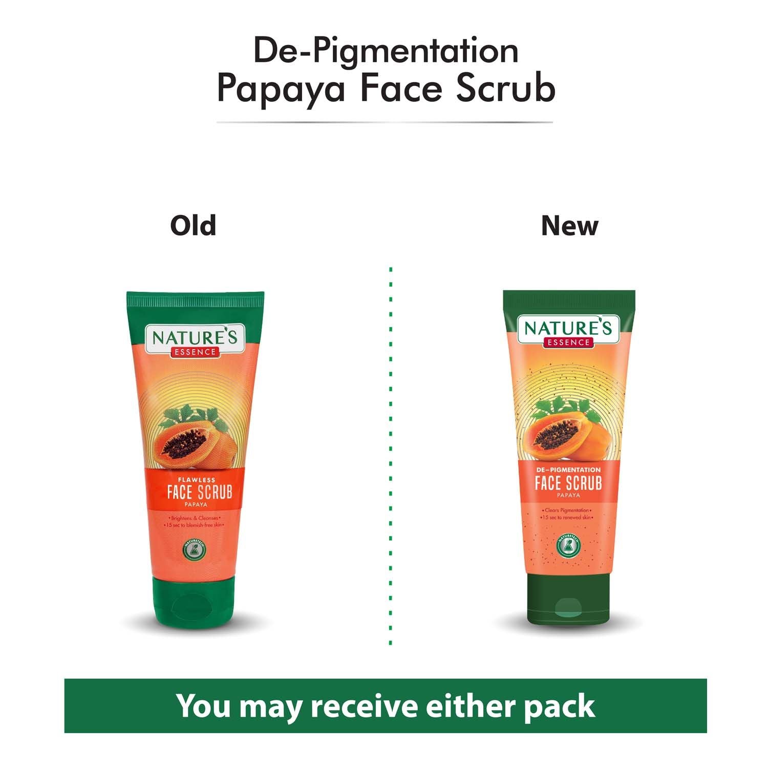De-Pigmentation Face Scrub for Women Papaya Face Scrub, Orange