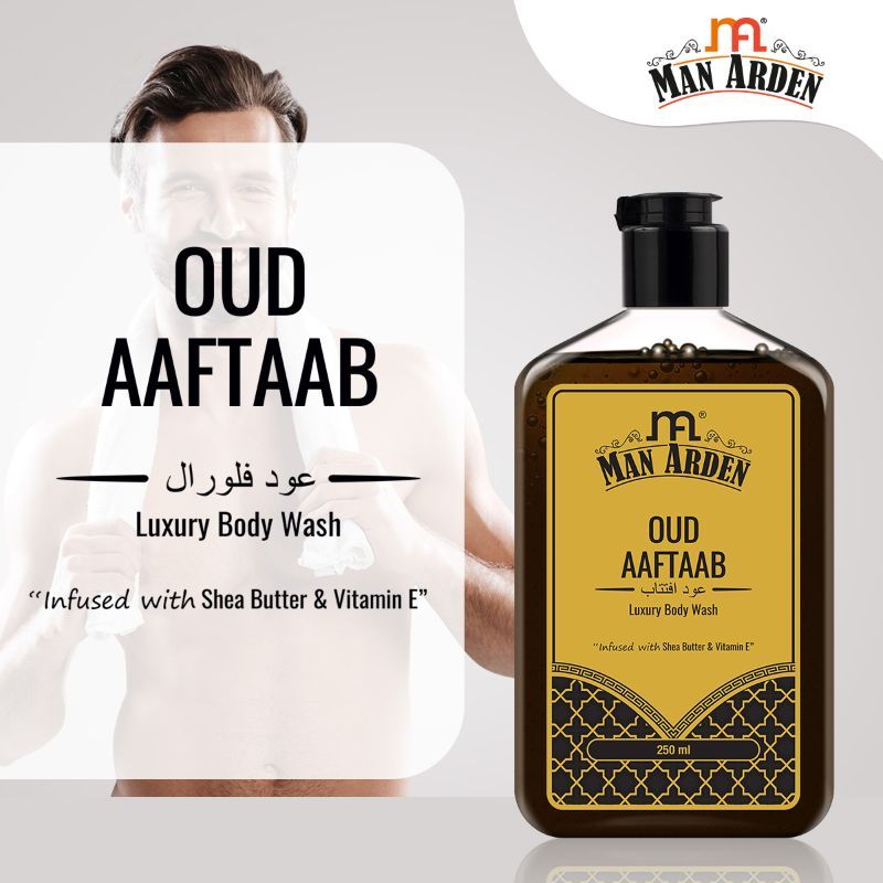 Oud Aaftaab Luxury Body Wash Infused With Shea Butter & Vitamin E