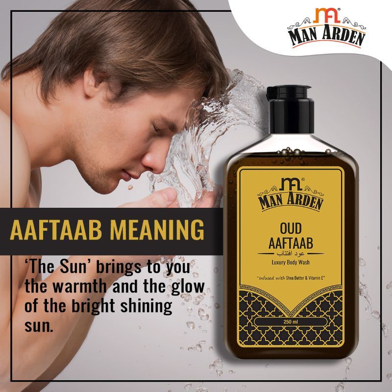 Oud Aaftaab Luxury Body Wash Infused With Shea Butter & Vitamin E
