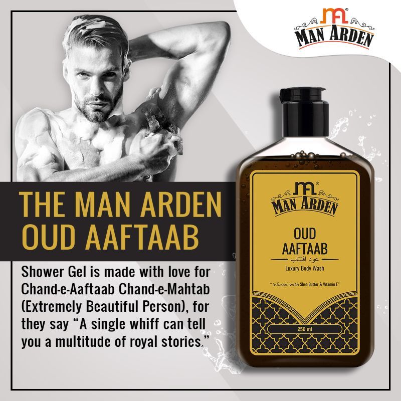 Oud Aaftaab Luxury Body Wash Infused With Shea Butter & Vitamin E