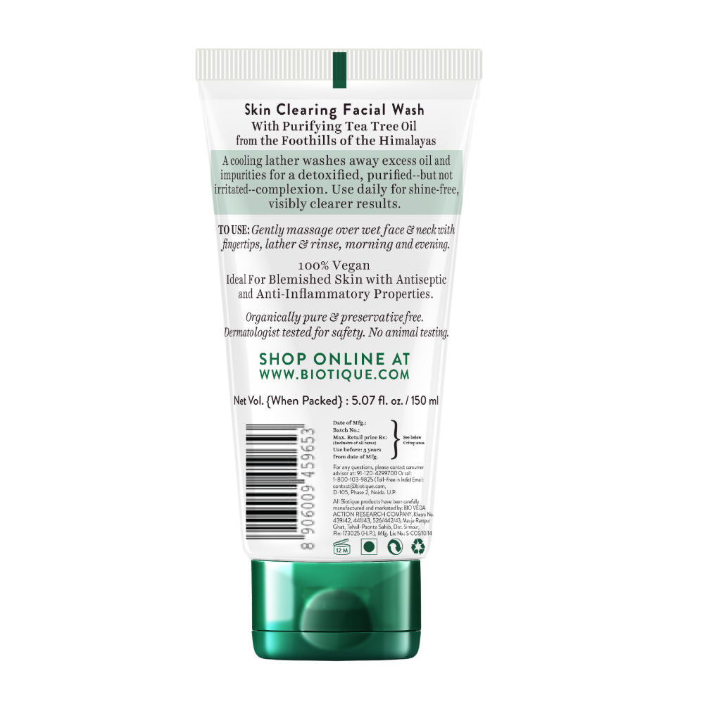 Advanced Organics Tea Tree Skin Clearing Facial Wash