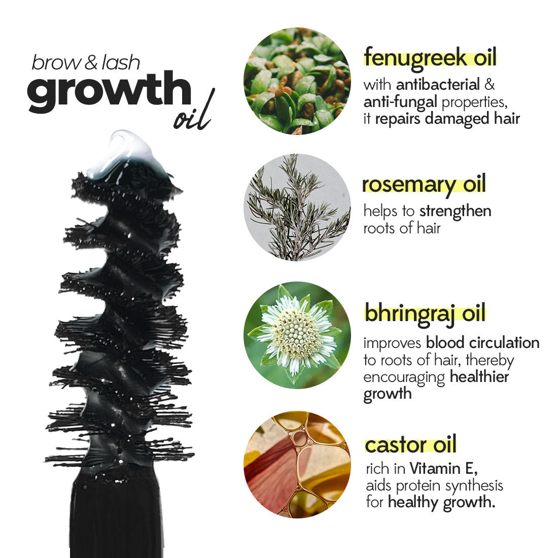 Rubys Organics Brow & Lash Growth Oil Clear