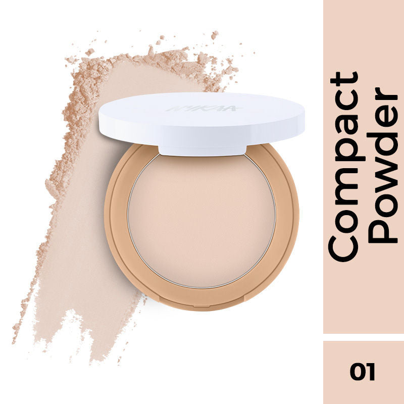 All Day Matte 12HR Oil Control Face Compact Powder With SPF 15 PA ++ - Ivory 01
