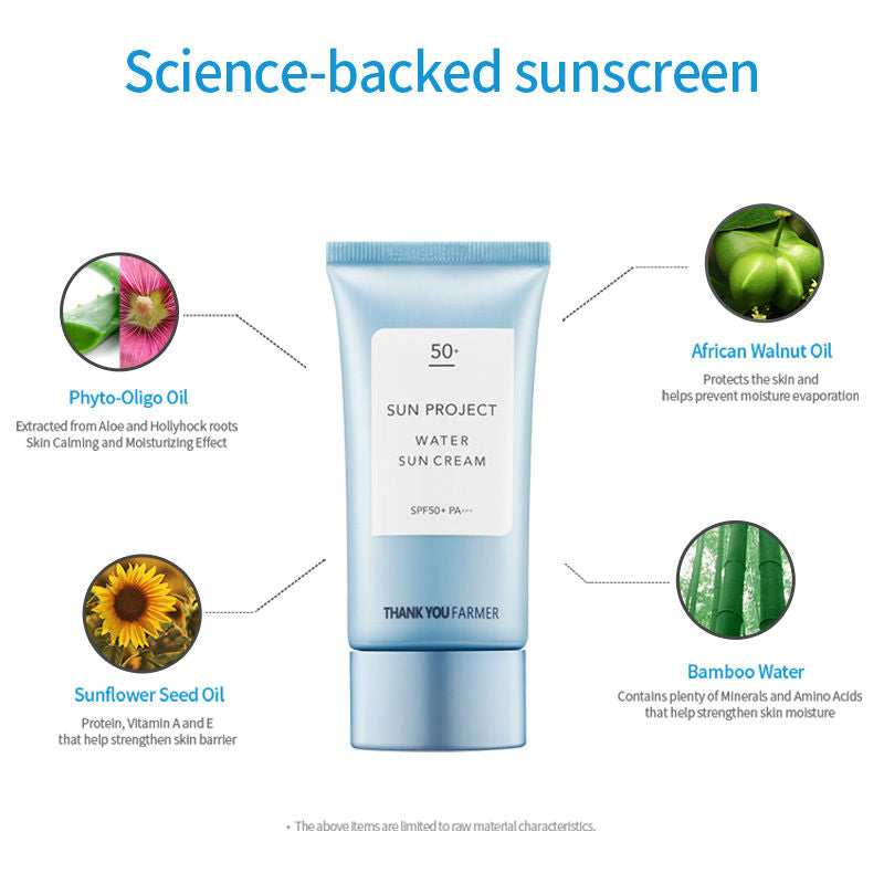 Korean Hyaluronic Water Sunscreen SPF50+ PA+++ - Non-Sticky, for Normal/Dry skin