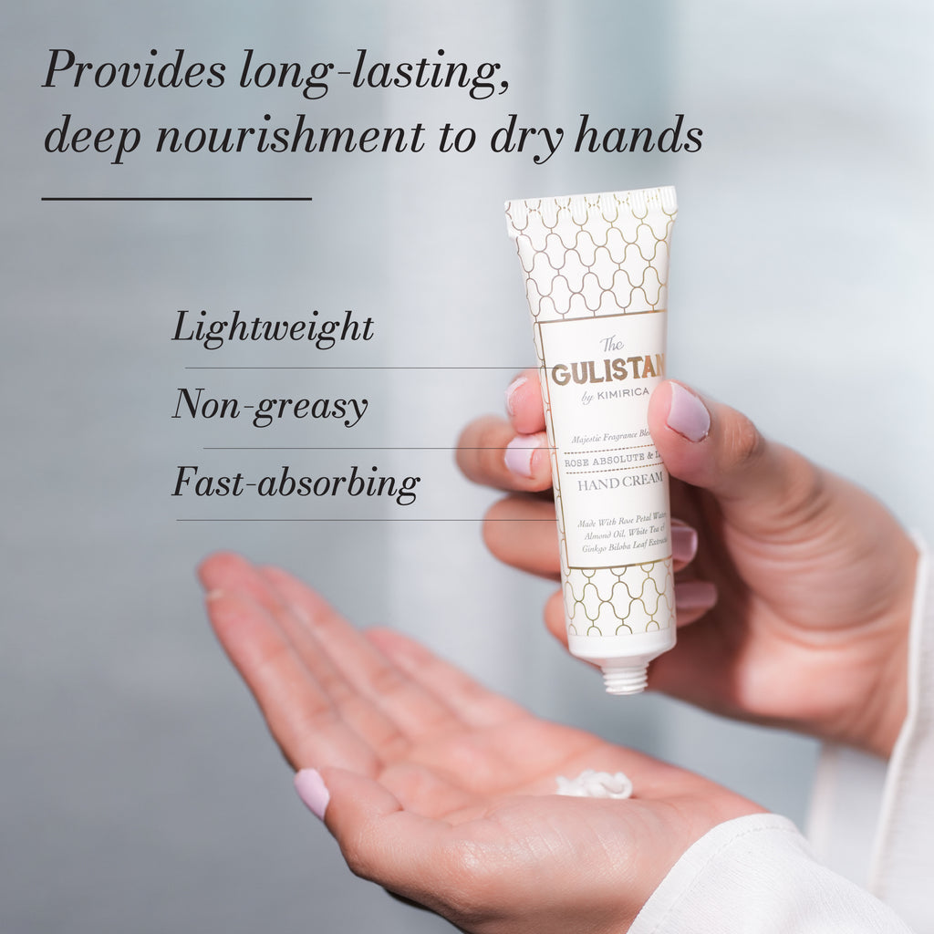 Gulistan Hand Cream With Rose Water & Shea Butter, Non-Greasy & Quick-Absorb, All Skin Type
