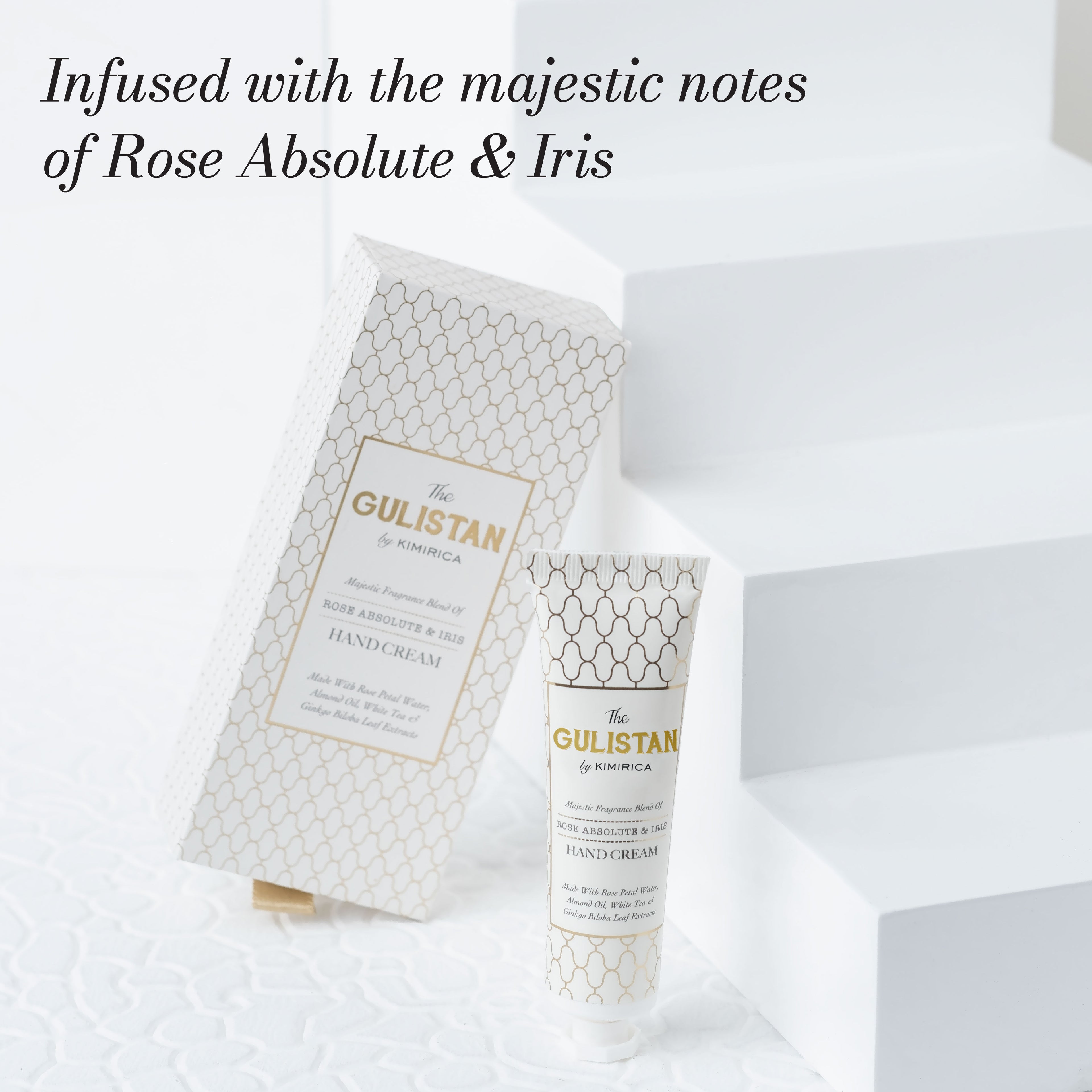 Gulistan Hand Cream With Rose Water & Shea Butter, Non-Greasy & Quick-Absorb, All Skin Type