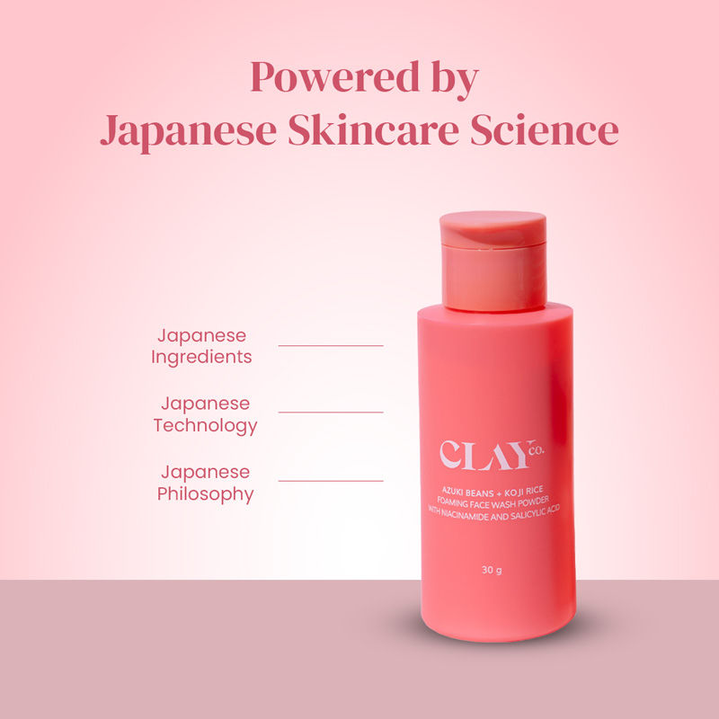 Face Wash Powder With Azuki Beans, Koji Rice, Salicylic Acid & Niacinamide - Brighter Skin