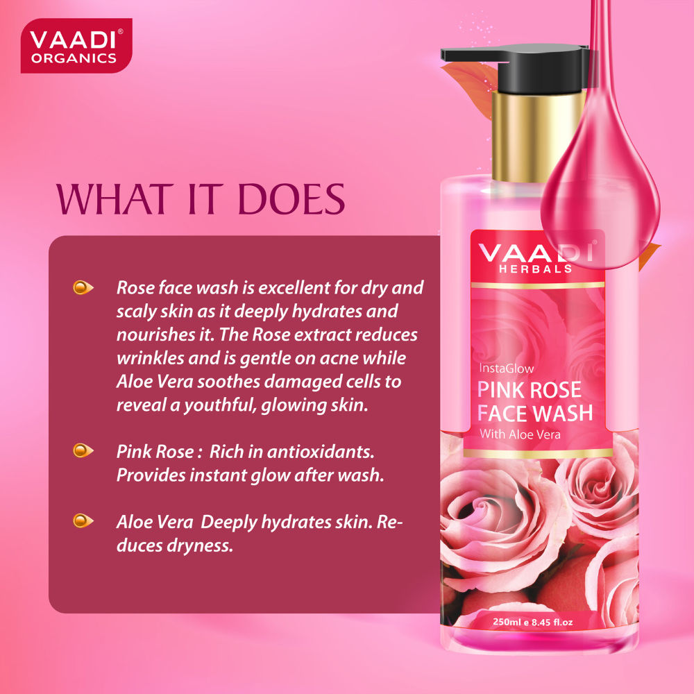 InstaGlow Pink Rose Face Wash