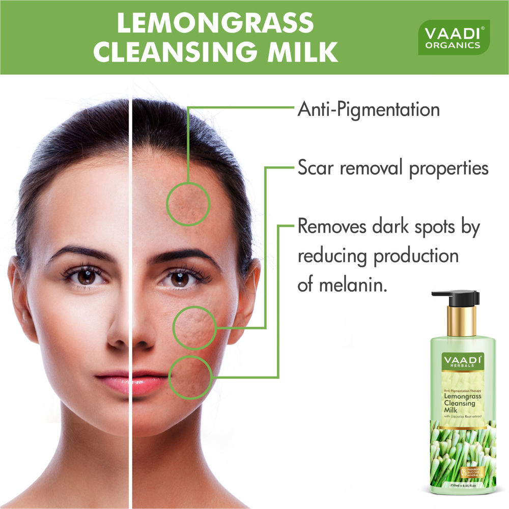 Lemongrass Cleansing Milk with Liquorice Root Extract