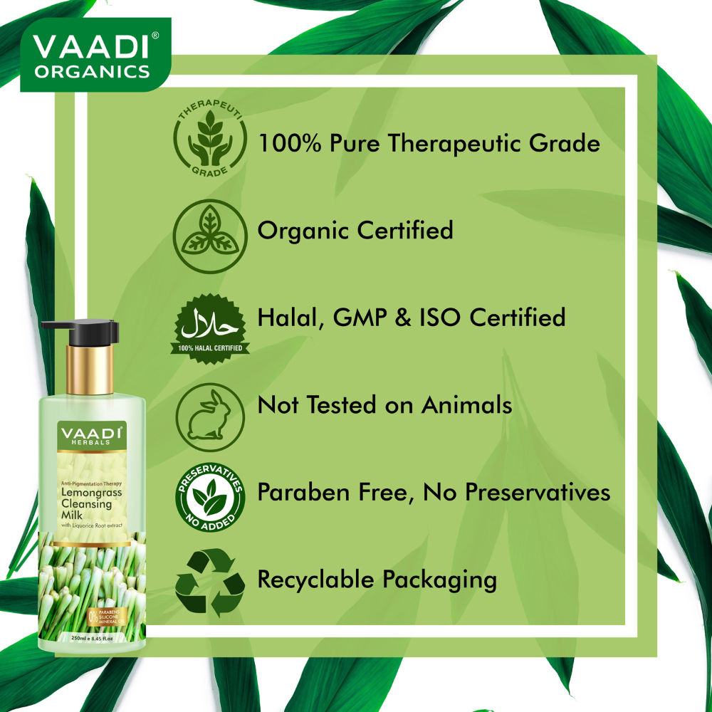 Lemongrass Cleansing Milk with Liquorice Root Extract