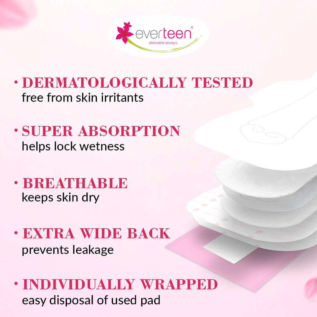 Period Care XL Soft Sanitary Napkins Pads - Neem & Safflower, Medium Flow