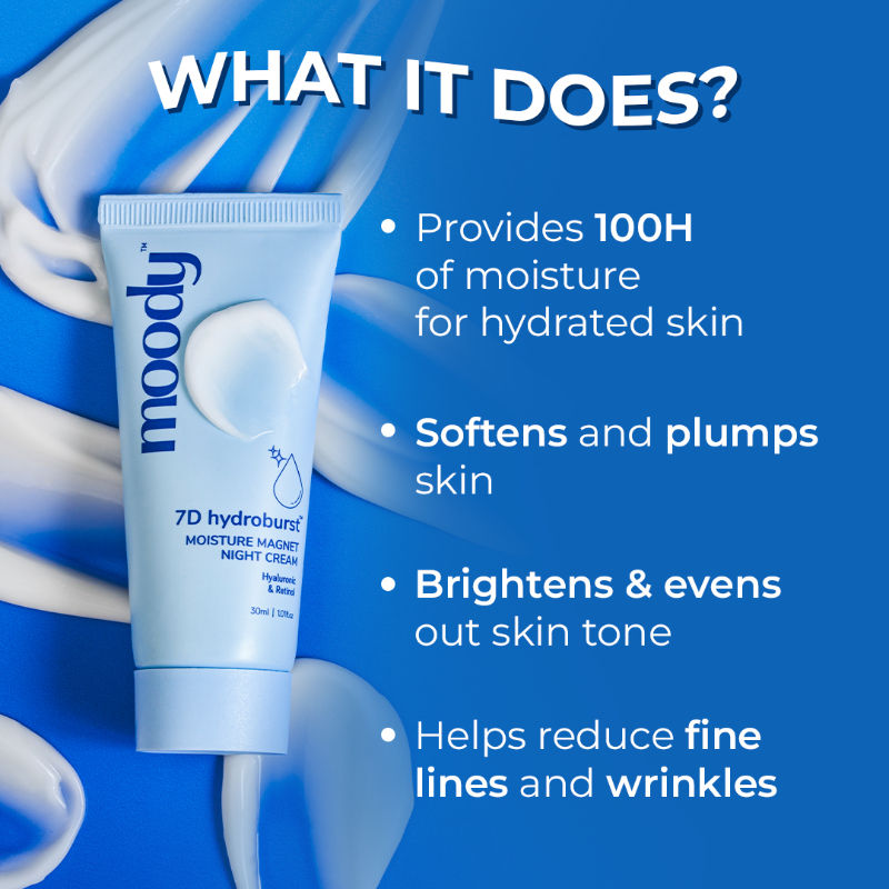 7D Hydro Burst Moisture Magnet Night Cream with Hyaluronic Acid & Retinol