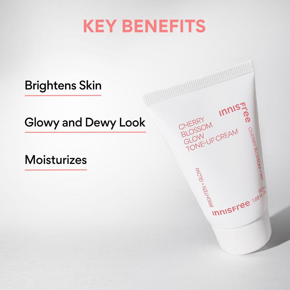 Jeju Cherry Blossom Tone Up Cream - Dewy & Glowy Finish