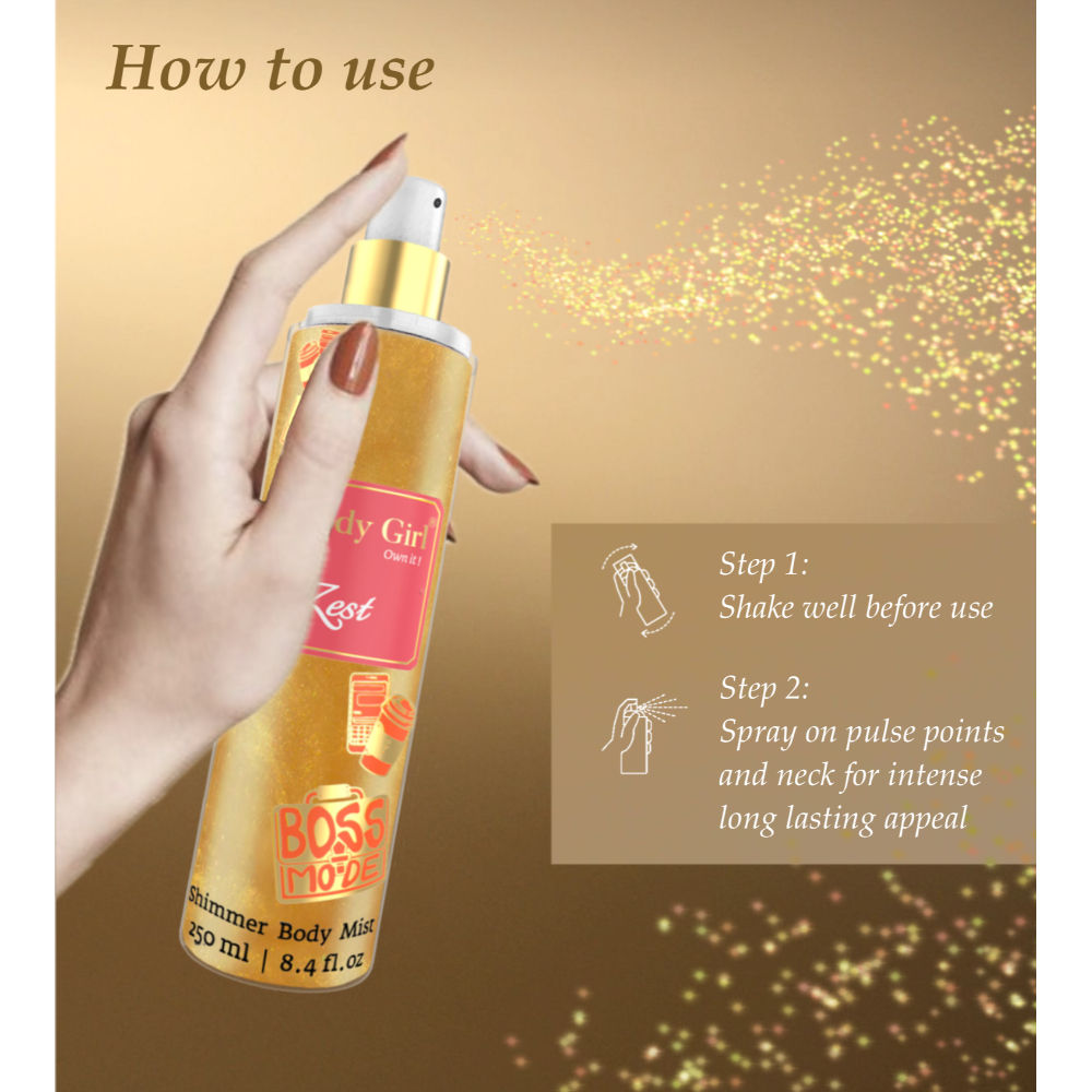 Zest Luxury Shimmer Body Mist