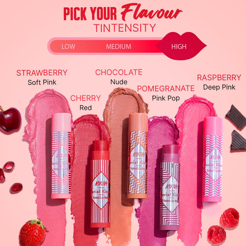 Nykaa Serial Kisser Moisturising Tinted Lip Balm With Shea Butter & Vitamin E