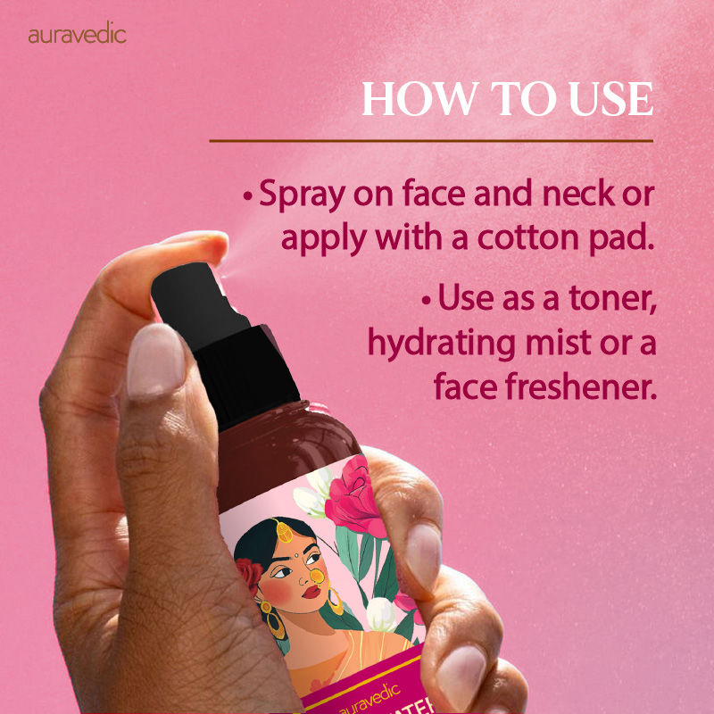 Rose Water Face Toner Spray Mogra Rose Water Spray Toner for Glowing Skin Toner Mist