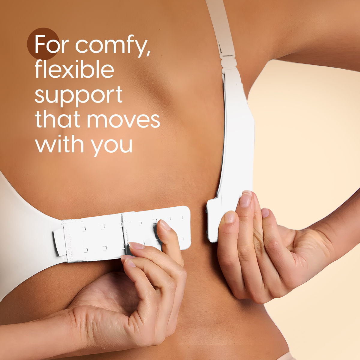 Bra Extender Stretchable Elastic Extension Strap Adjustable Buckle Clasp 2 Hook 3 Eye - White