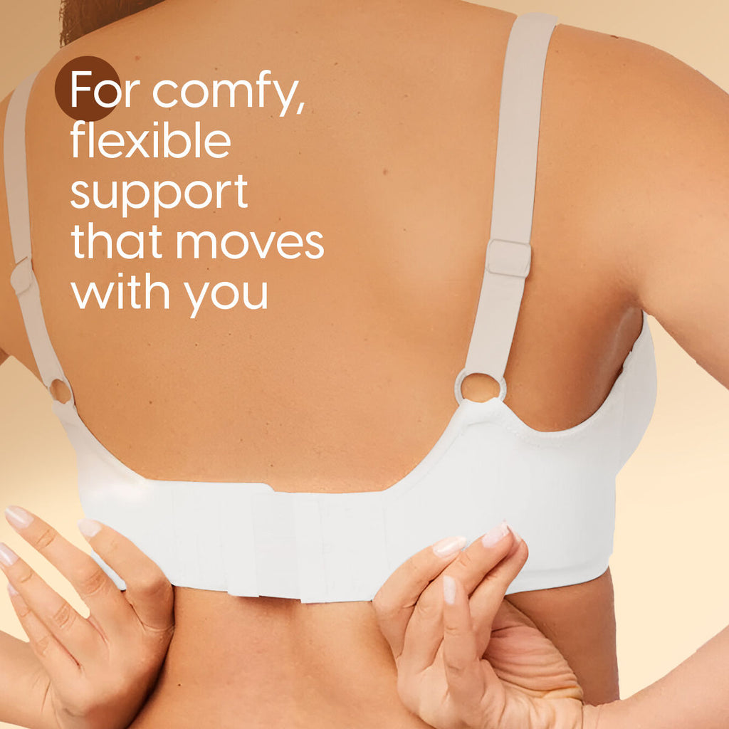Bra Extender Stretchable Elastic Extension Strap Adjustable Buckle 3 Hook 3 Eye Beige Black