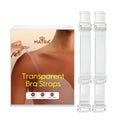 Transparent Bra Straps Adjustable Detachable Clear Invisible Reusable Silicone Elastic Straps