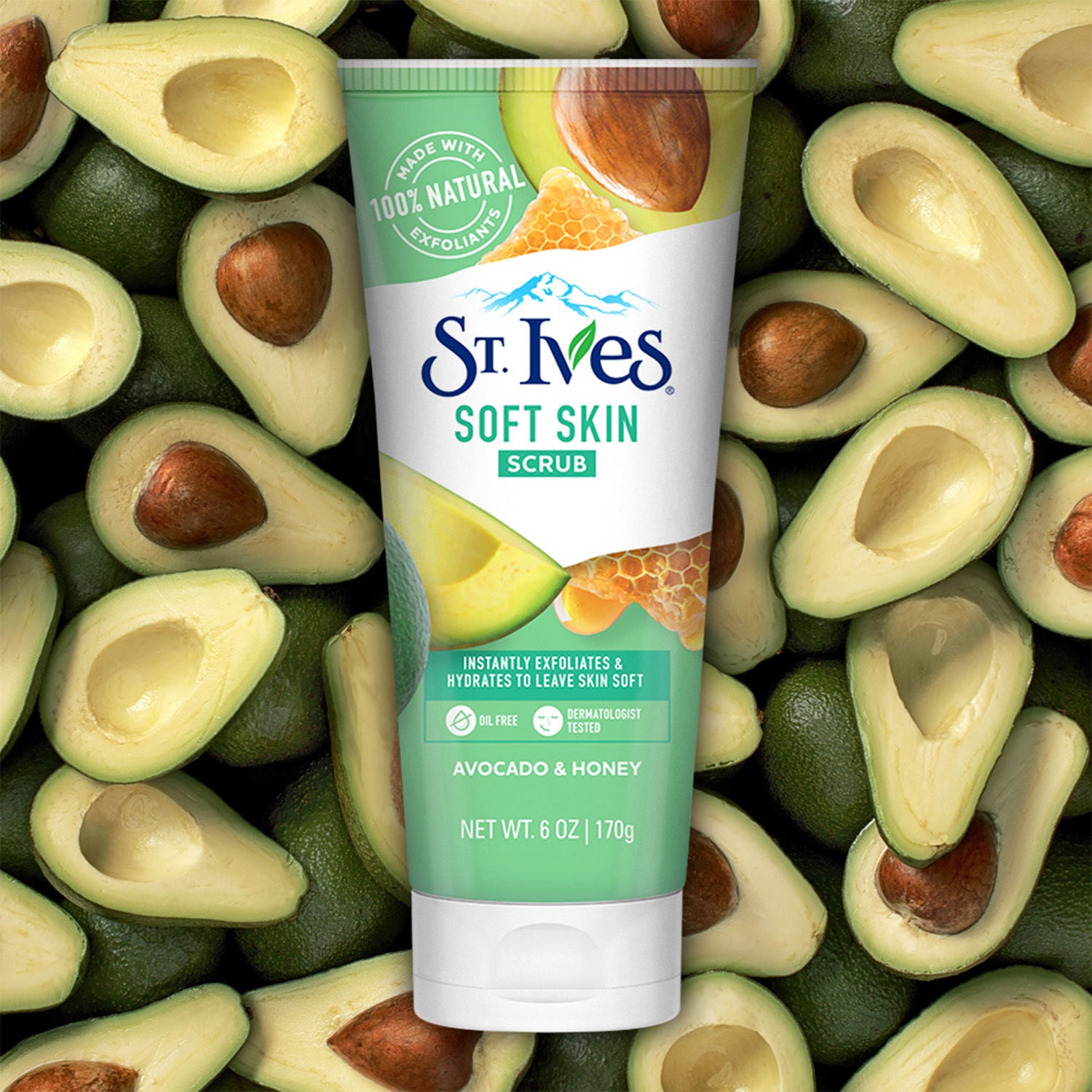 Soft Skin Avocado & Honey Face Scrub