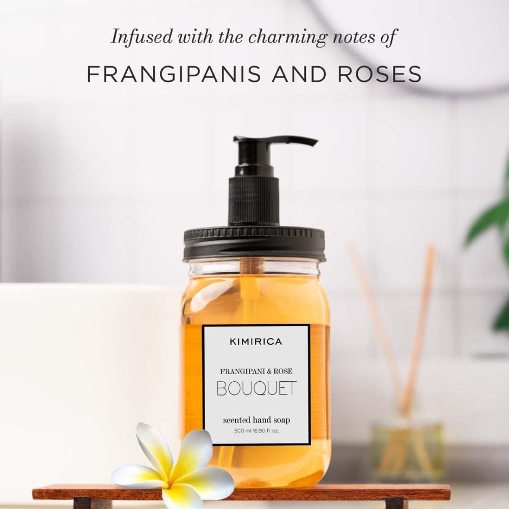 Bouquet Hand Soap With Goodness Of Frangipani And Rose- 100% Vegan & Paraben Free