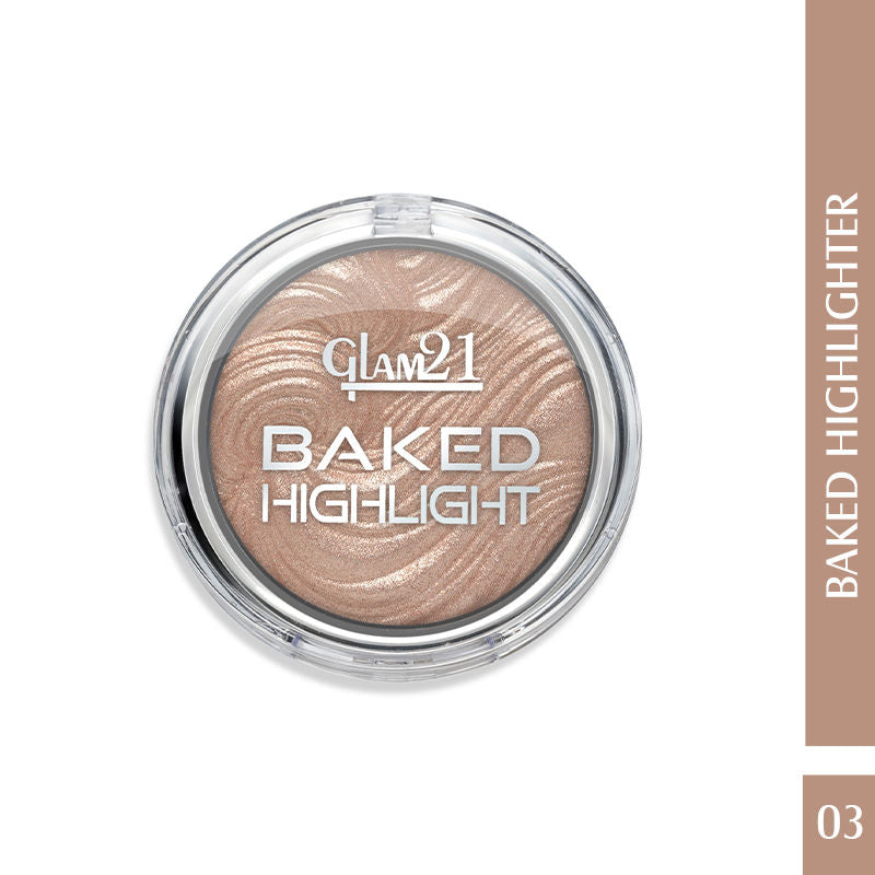 Baked Highlighter With Silky Pigments & Mettalic Finish