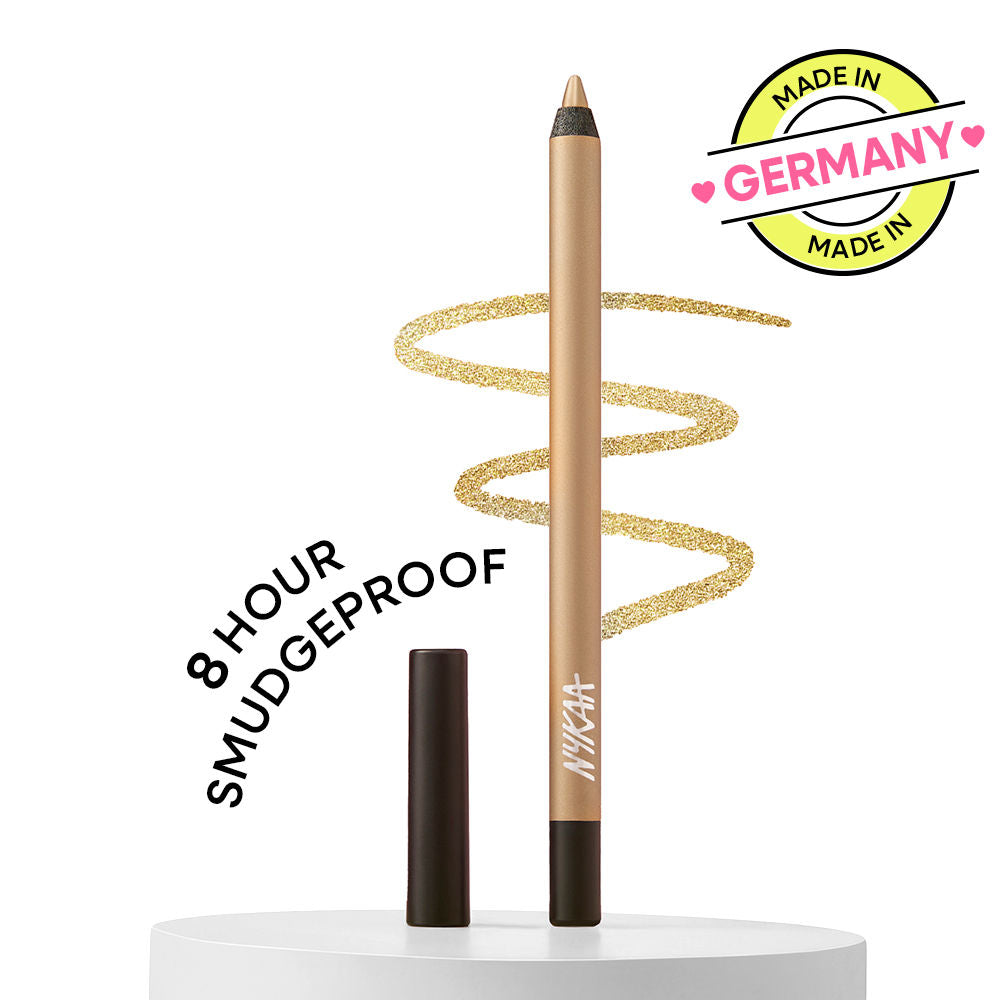 Nykaa Glamoreyes Waterproof & Smudgeproof Shimmer Eye Pencil - Golden Fleur 10