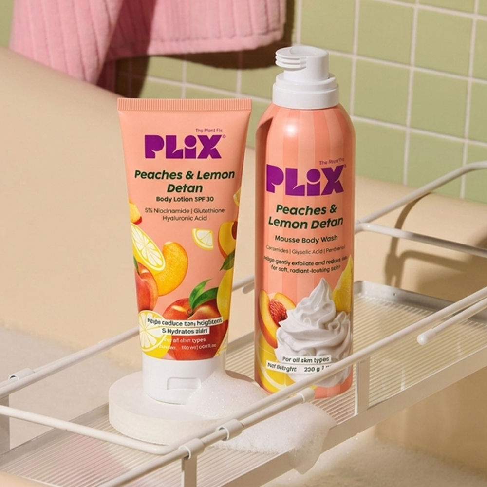 Peaches & Lemon De-Tan Body Care Duo For Smooth & Hydrated Skin