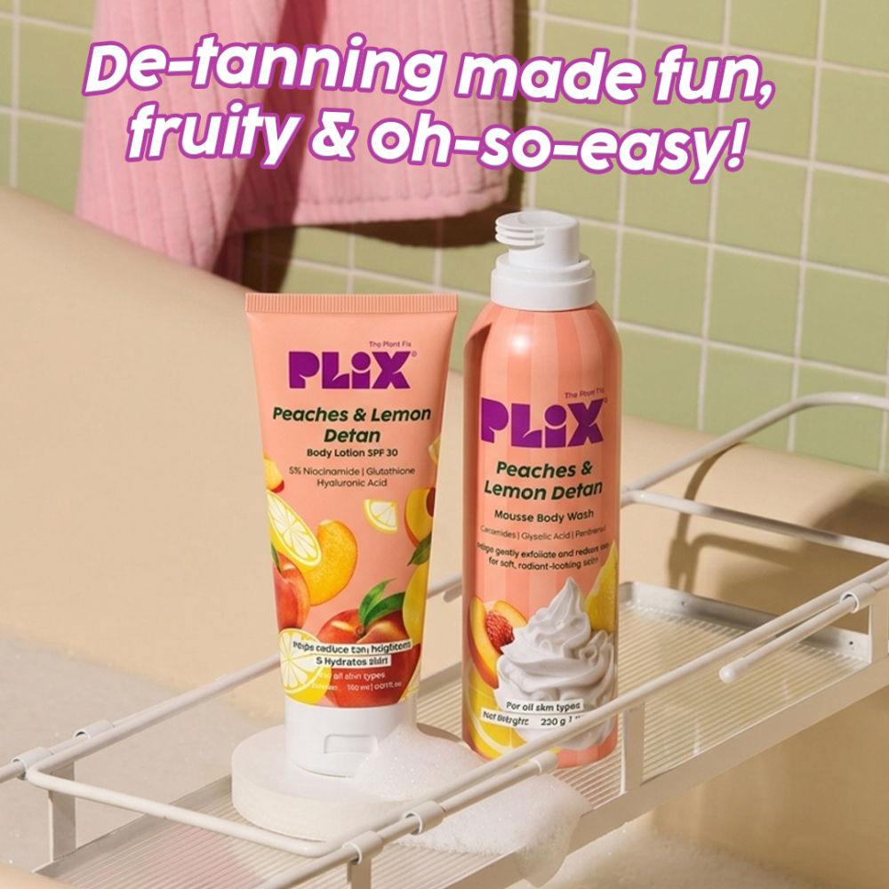 Peaches & Lemon De-Tan Body Care Duo For Smooth & Hydrated Skin