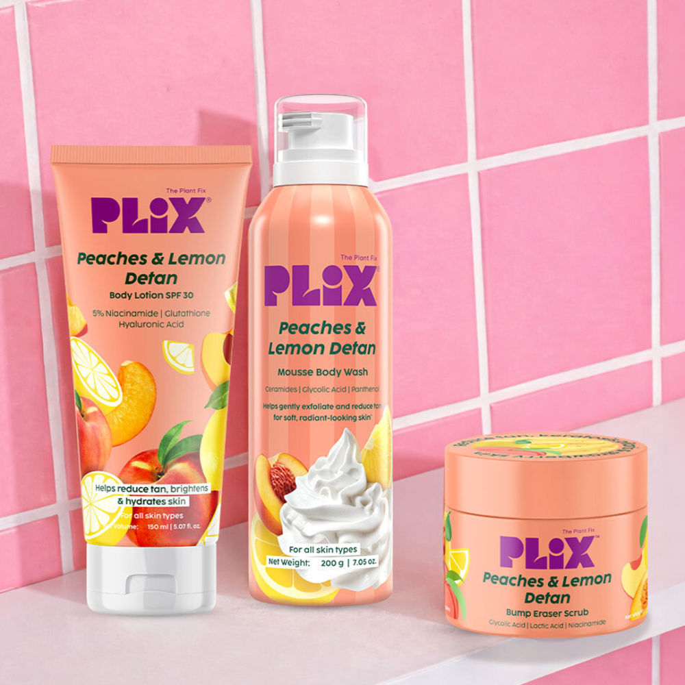 Peaches & Lemon De-Tan Body Trio For Smooth & Hydrated Skin
