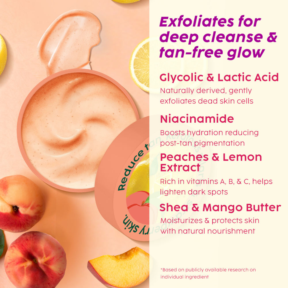 Peaches & Lemon De-Tan Body Trio For Smooth & Hydrated Skin