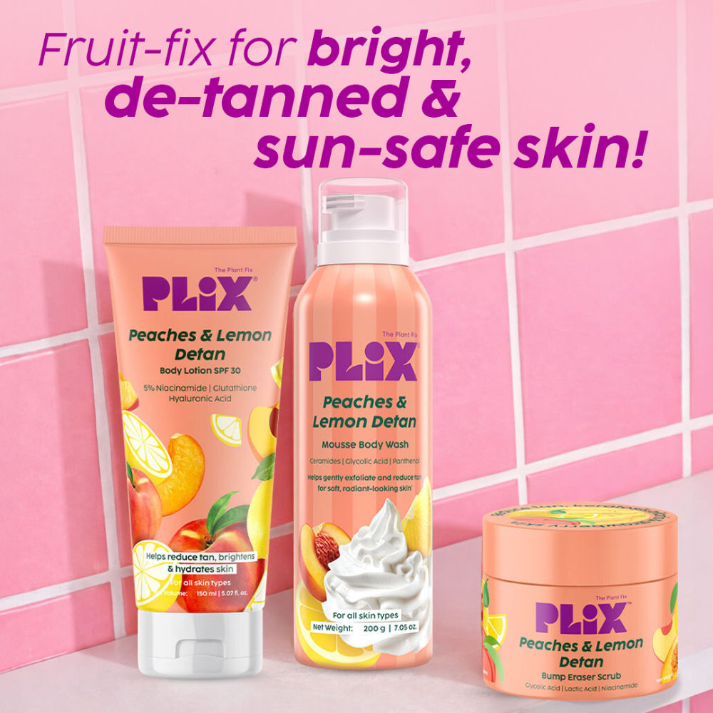 Peaches & Lemon De-Tan Body Trio For Smooth & Hydrated Skin