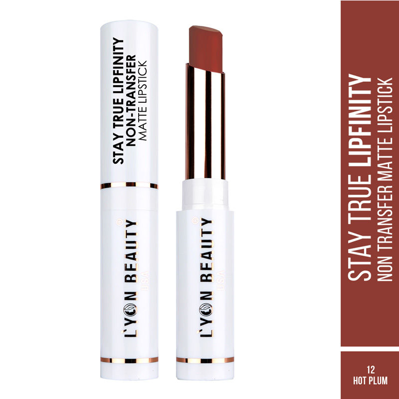 Stay True Lipfinity Non Transfer Matte Lipstick - Hot Plum 12